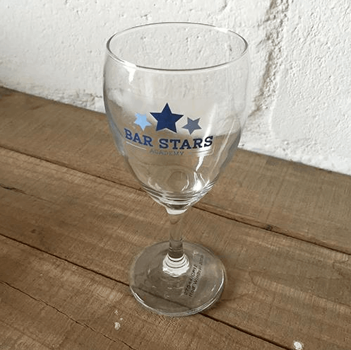 Custom branded bar glass