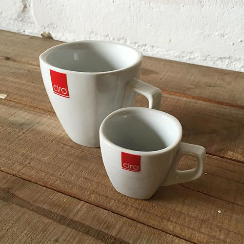 Coffee cup with Ciro logo