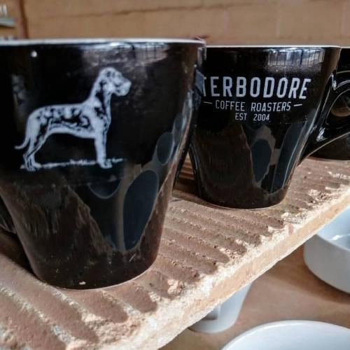 Coffee cup with Terbodore logo